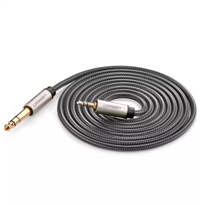 Cavo audio Ugreen 10628 2m 6,35mm a 3,5mm connettore maschio nero