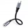 Cavo per telefono cellulare Ugreen 30632 USB-C a 3,5 mm nero