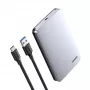 Case per HDD/SSD UGREEN 70498 per unità SATA da 2,5 pollici, un vano, USB-C (USB 2.0/3.2 Gen2), alluminio, fino a 6 TB