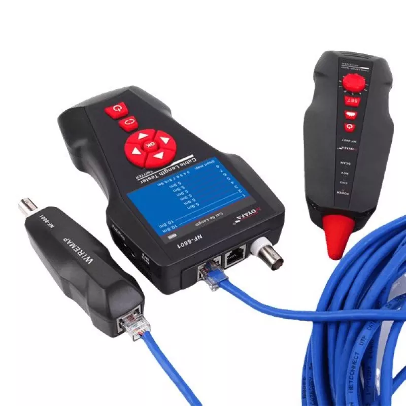 Tester per cavi LYNX CS TLCD88 — tester LCD per Cat3/Cat5E/Cat6 e rilevamento PoE