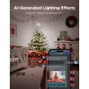 Catena luminosa natalizia LED Govee 20 m, illuminazione decorativa per interni ed esterni
