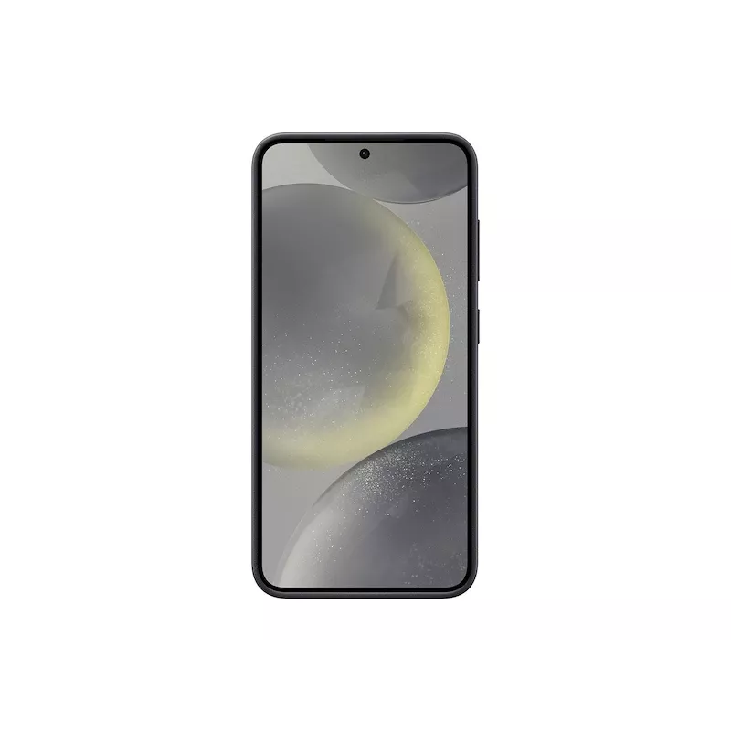 Custodia per cellulare Samsung Vegan Leather Case per Galaxy S24, pelle PU, nero, per schermo da 6,2 pollici