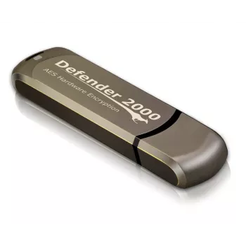 iStorage Kanguru Defender 2000 certificato FIPS 140-2, 16 GB unità flash USB USB Type-A 2.0 marrone