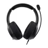 PDP LVL50 headset con filo archetto gaming nero, grigio