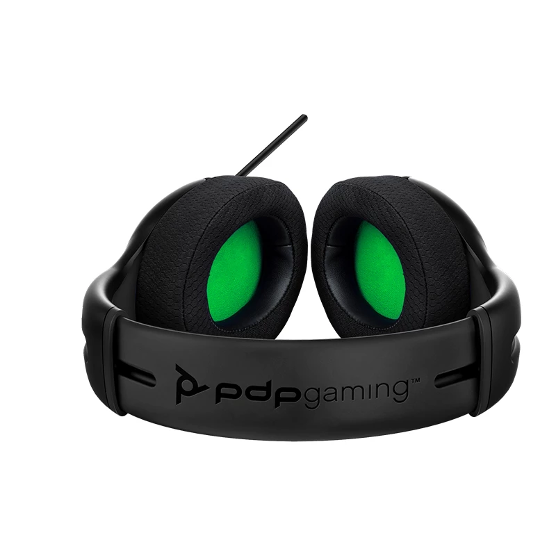 PDP LVL50 headset con filo archetto gaming nero, verde, grigio