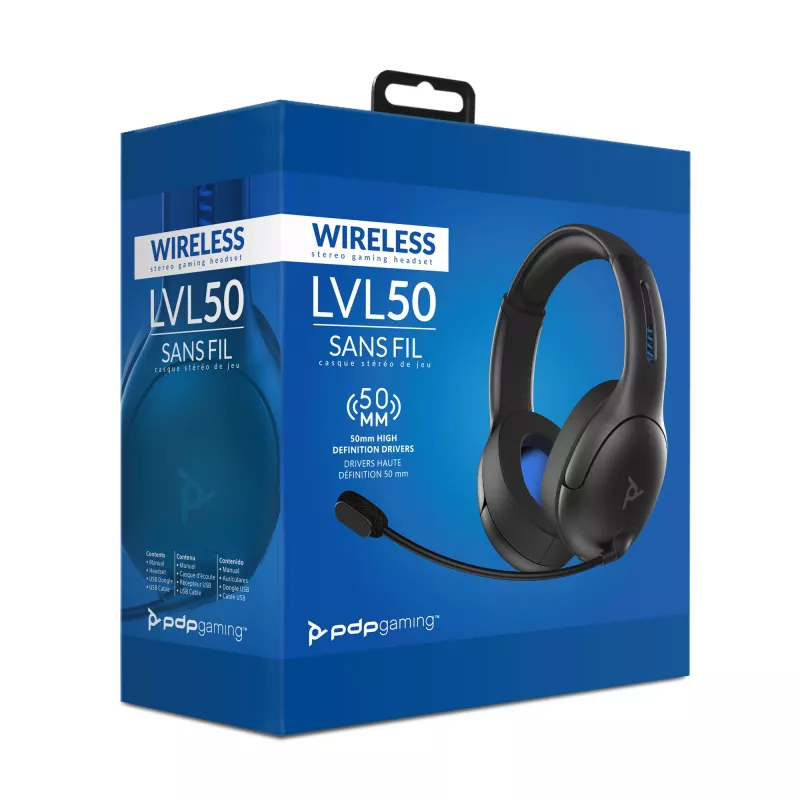 PDP LVL50 headset senza fili archetto gaming nero