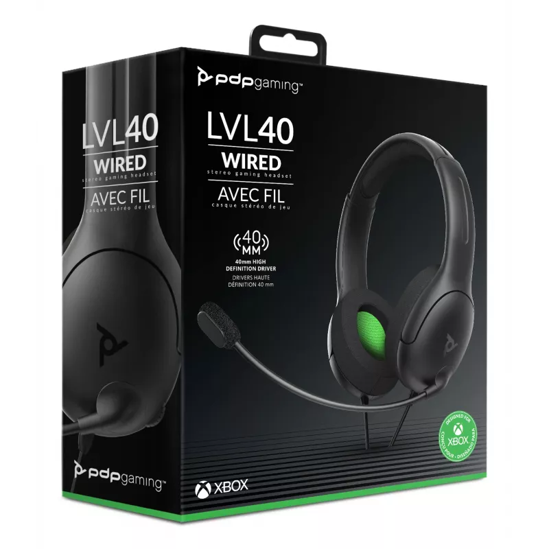 PDP LVL50 headset stereo con filo XBSX, con filo, gaming, headset, nero