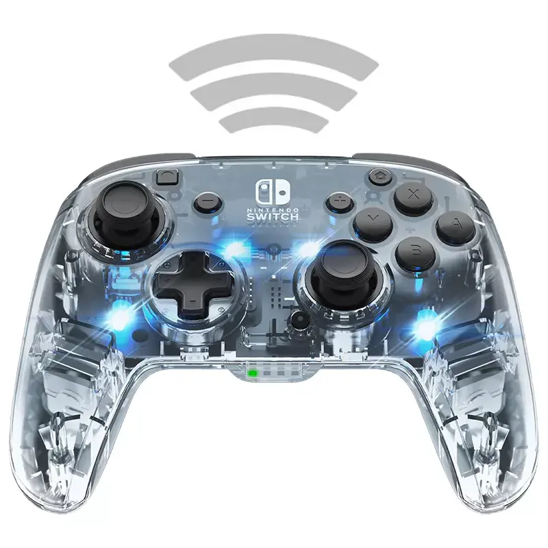PDP Afterglow nero, trasparente gamepad analogico / digitale Nintendo Switch, Nintendo Switch Lite, Nintendo Switch OLED