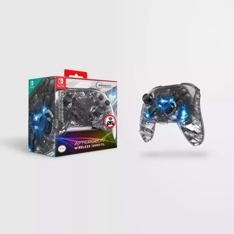 PDP Afterglow nero, trasparente gamepad analogico / digitale Nintendo Switch, Nintendo Switch Lite, Nintendo Switch OLED