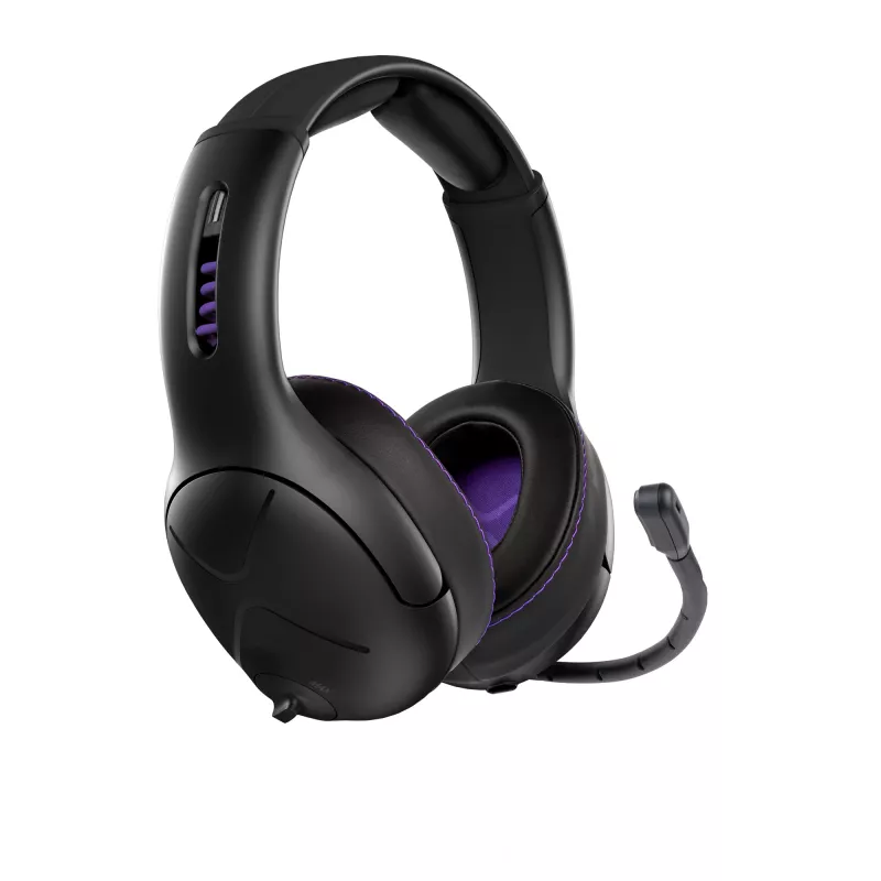 Headset VICTRIX Gambit Wireless — con filo e senza fili, 20–20000 Hz, cavo da 2 m, 301 g, nero/viola