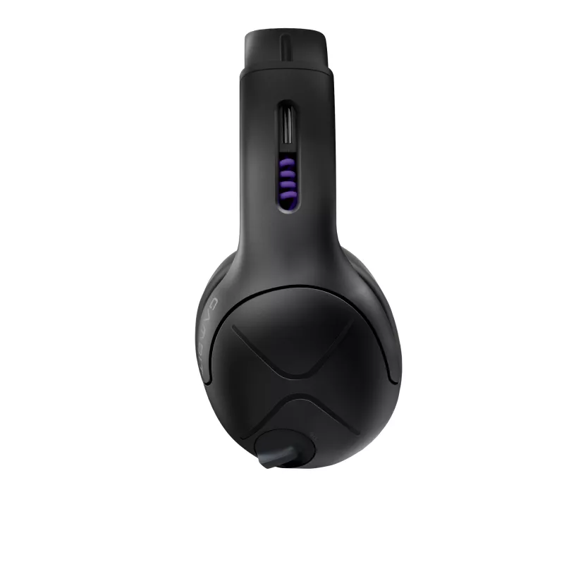 Headset VICTRIX Gambit Wireless — con filo e senza fili, 20–20000 Hz, cavo da 2 m, 301 g, nero/viola