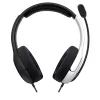 PDP LVL40 headset con filo archetto gaming nero, bianco