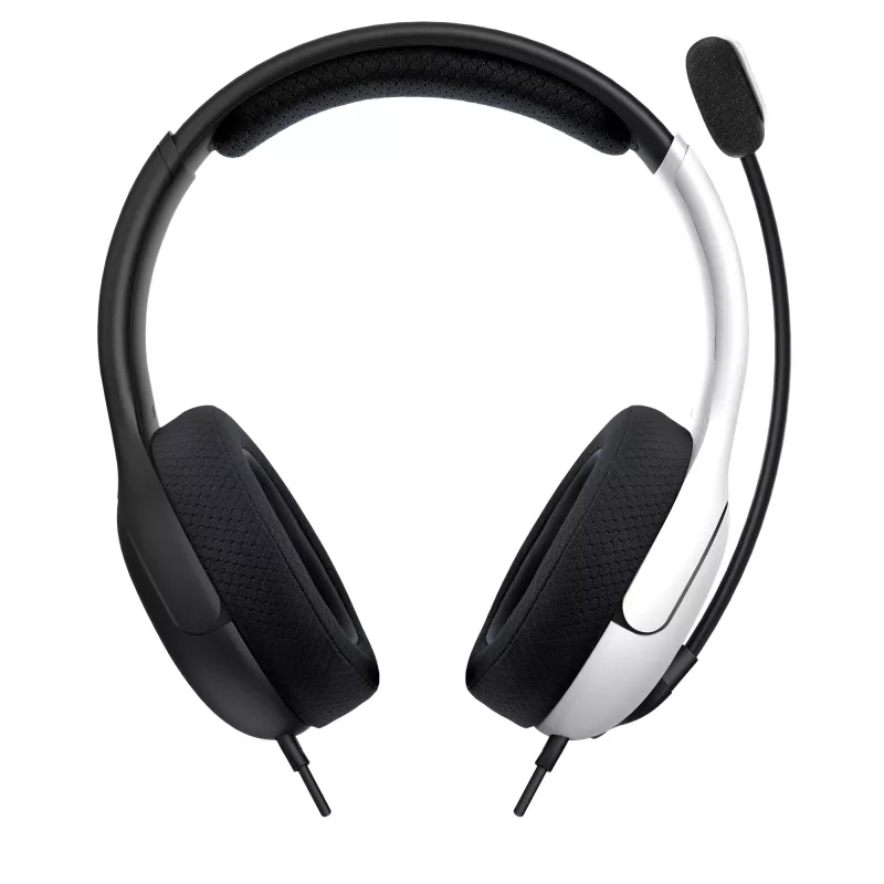PDP LVL40 headset con filo archetto gaming nero, bianco