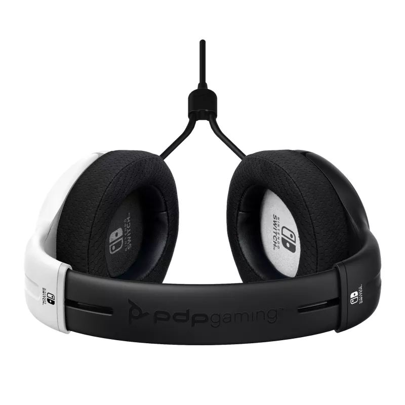 PDP LVL40 headset con filo archetto gaming nero, bianco