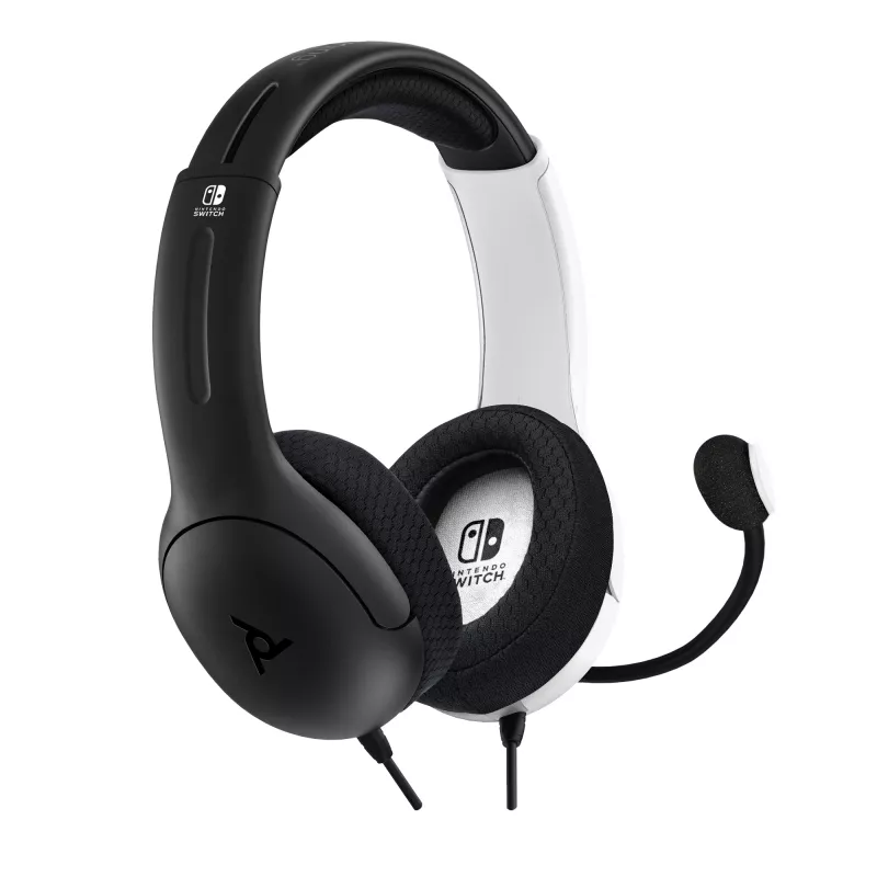 PDP LVL40 headset con filo archetto gaming nero, bianco