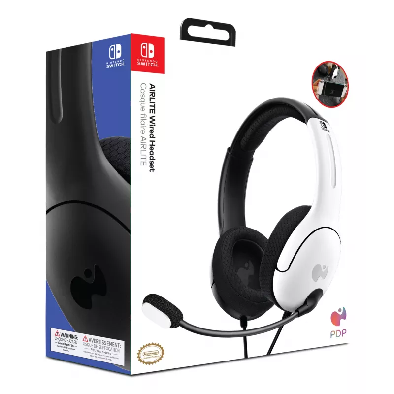 PDP LVL40 headset con filo archetto gaming nero, bianco