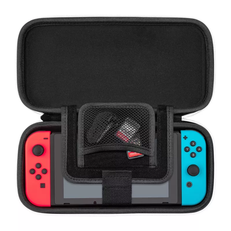 PDP slim Deluxe: custodia rigida nero e bianco Nintendo nero, bianco