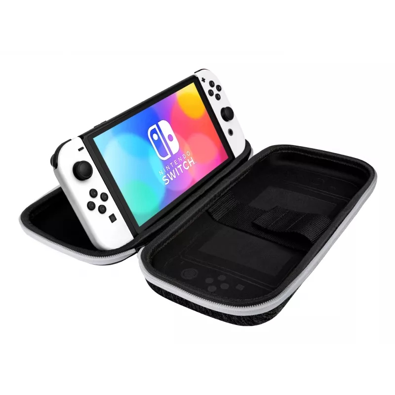 PDP slim Deluxe: custodia rigida nero e bianco Nintendo nero, bianco