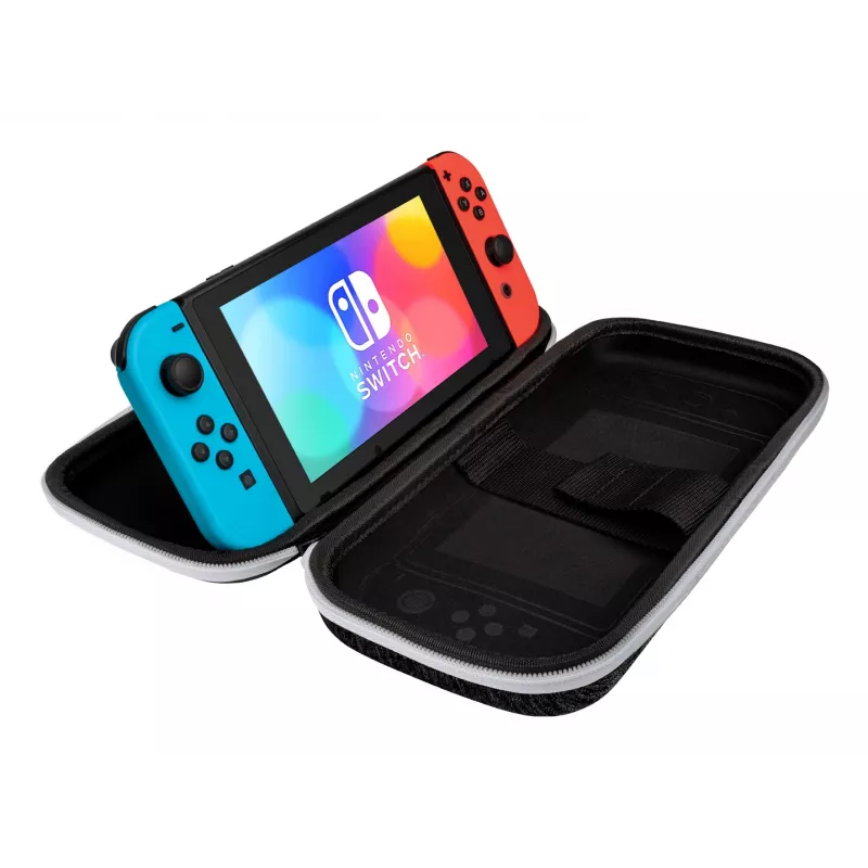 PDP slim Deluxe: custodia rigida nero e bianco Nintendo nero, bianco