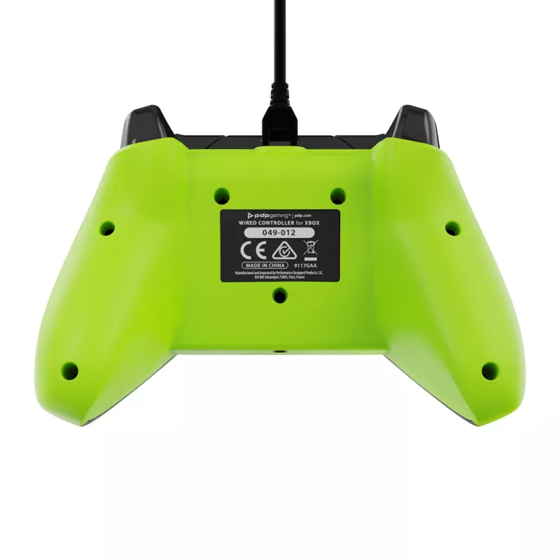 Gamepad PDP cablato Electric nero per Xbox Series X|S, Xbox One e Windows – USB-C, cavo da 2,43 m, D-Pad, tasti Menu/Condividi/Visualizza