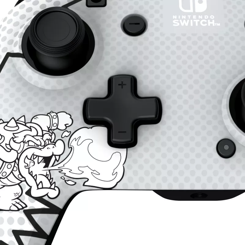PDP REMATCH: Comic Attack nero, grigio, bianco Gamepad USB analogico / digitale Nintendo Switch, Nintendo Switch OLED