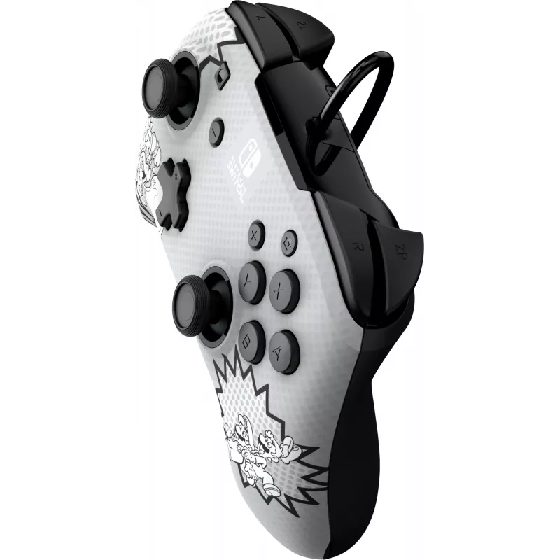 PDP REMATCH: Comic Attack nero, grigio, bianco Gamepad USB analogico / digitale Nintendo Switch, Nintendo Switch OLED