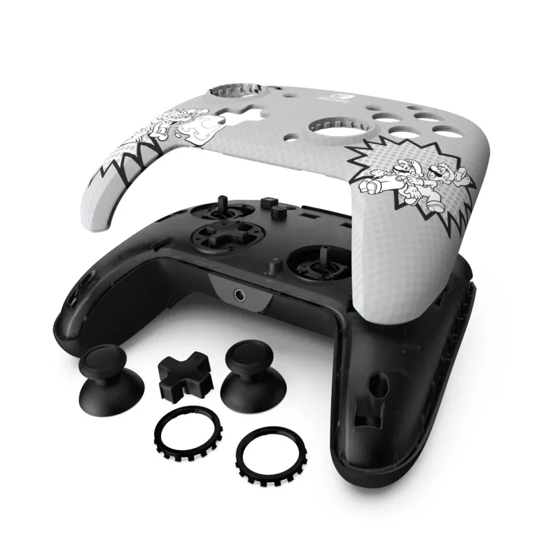 PDP REMATCH: Comic Attack nero, grigio, bianco Gamepad USB analogico / digitale Nintendo Switch, Nintendo Switch OLED