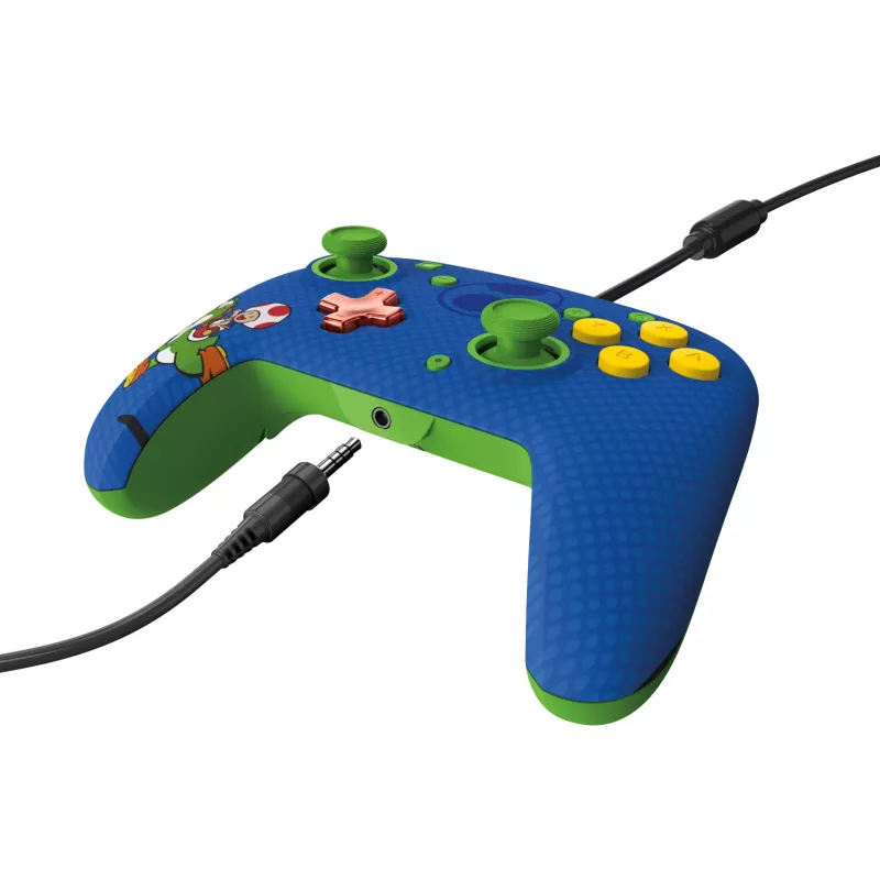 PDP REMATCH Controller cablato: Yoshi & Toad, gamepad, Nintendo Switch, Nintendo Switch OLED, D-pad, tasto Home, analogico / digitale, cablato, USB