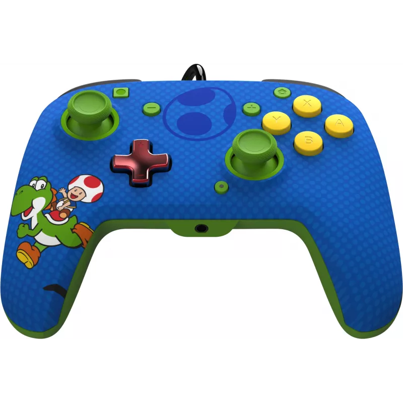 PDP REMATCH Controller cablato: Yoshi & Toad, gamepad, Nintendo Switch, Nintendo Switch OLED, D-pad, tasto Home, analogico / digitale, cablato, USB