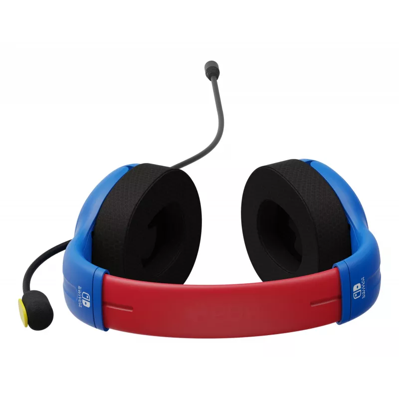 PDP LVL40 Headset cablato head-band gaming blu, rosso