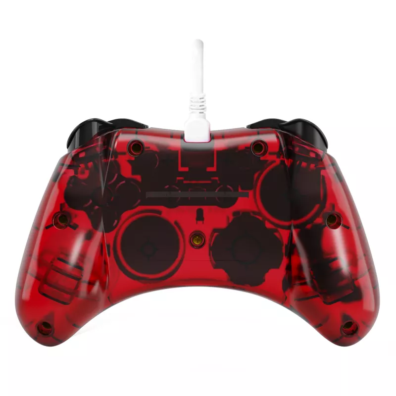 PDP Rock Candy: Mario Punch rosso, gamepad USB trasparente analogico / digitale Nintendo Switch, Nintendo Switch Lite, Nintendo Switch OLED