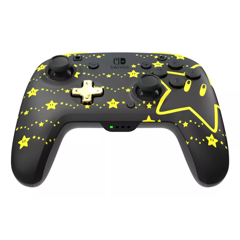 PDP REMATCH GLOW nero, giallo gamepad analogico / digitale Nintendo Switch, Nintendo Switch OLED