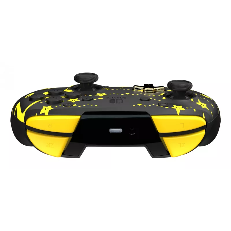 PDP REMATCH GLOW nero, giallo gamepad analogico / digitale Nintendo Switch, Nintendo Switch OLED
