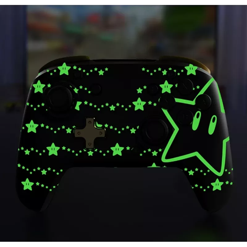 PDP REMATCH GLOW nero, giallo gamepad analogico / digitale Nintendo Switch, Nintendo Switch OLED