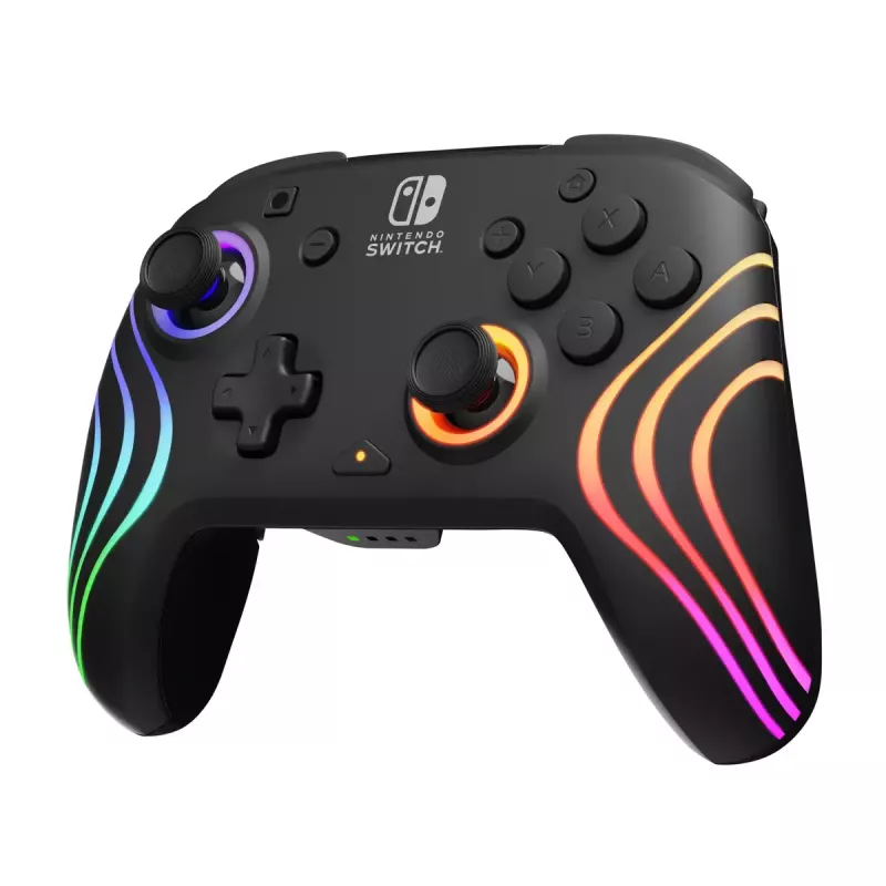 PDP Afterglow Wave nero gamepad USB analogico / digitale Nintendo Switch, Nintendo Switch Lite, Nintendo Switch OLED