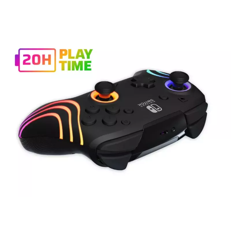 PDP Afterglow Wave nero gamepad USB analogico / digitale Nintendo Switch, Nintendo Switch Lite, Nintendo Switch OLED