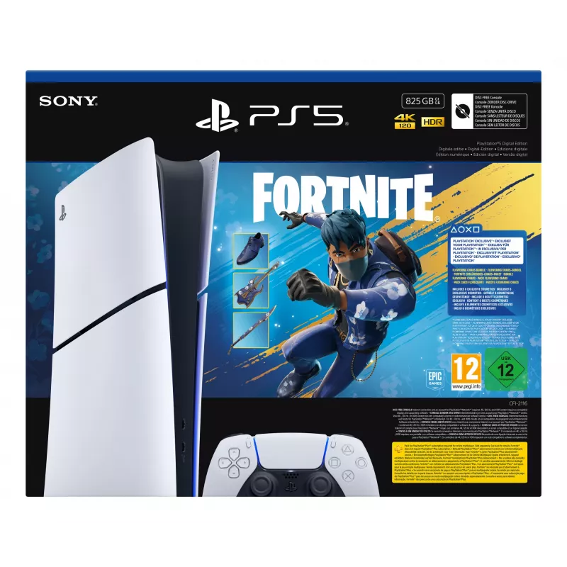 Sony PlayStation 5 (gruppo modelli - slim) Digital Edition, Fortnite Flowering Chaos Bundle