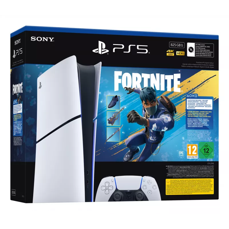 Sony PlayStation 5 (gruppo modelli - slim) Digital Edition, Fortnite Flowering Chaos Bundle