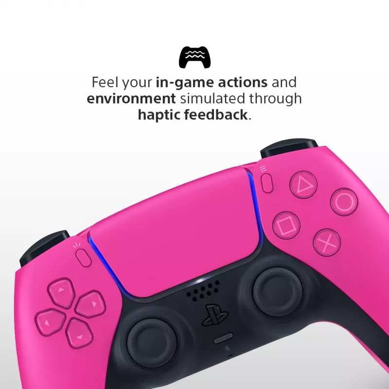 Gamepad Sony DualSense v3 per PlayStation 5 — rosa, Bluetooth e USB Type-C, batteria integrata