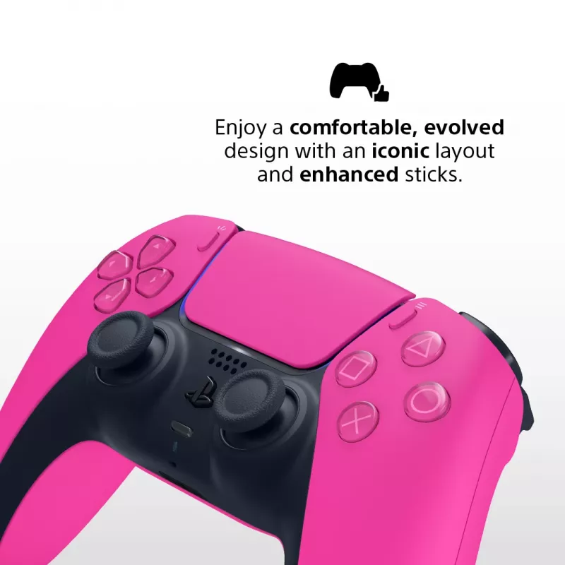 Gamepad Sony DualSense v3 per PlayStation 5 — rosa, Bluetooth e USB Type-C, batteria integrata
