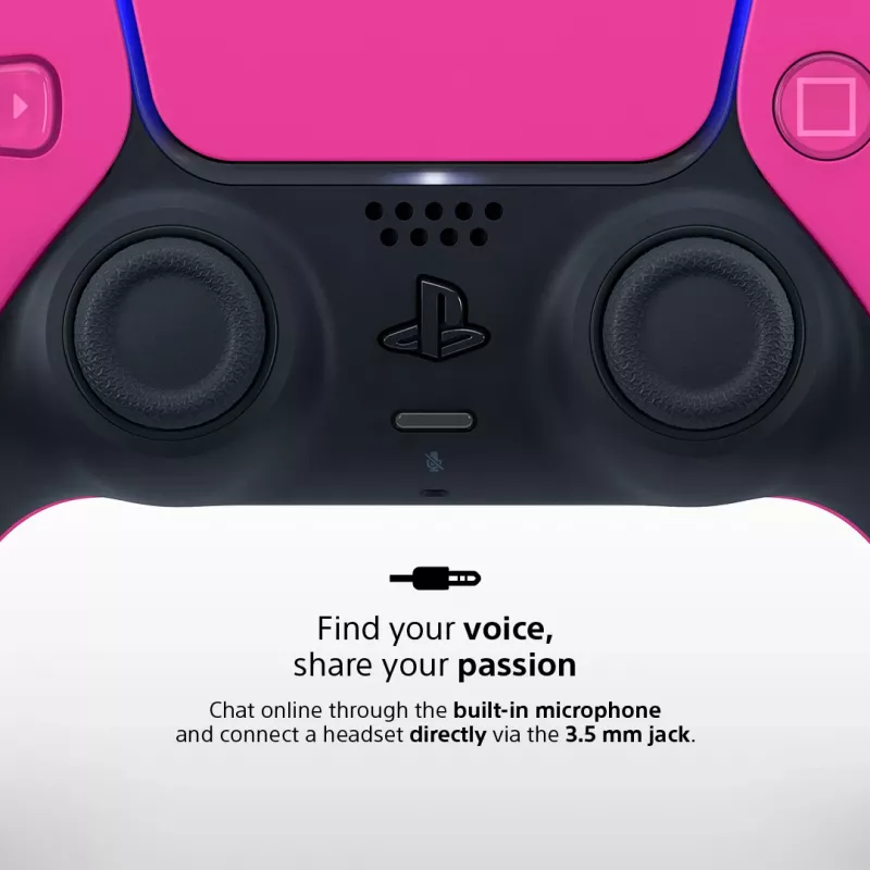 Gamepad Sony DualSense v3 per PlayStation 5 — rosa, Bluetooth e USB Type-C, batteria integrata