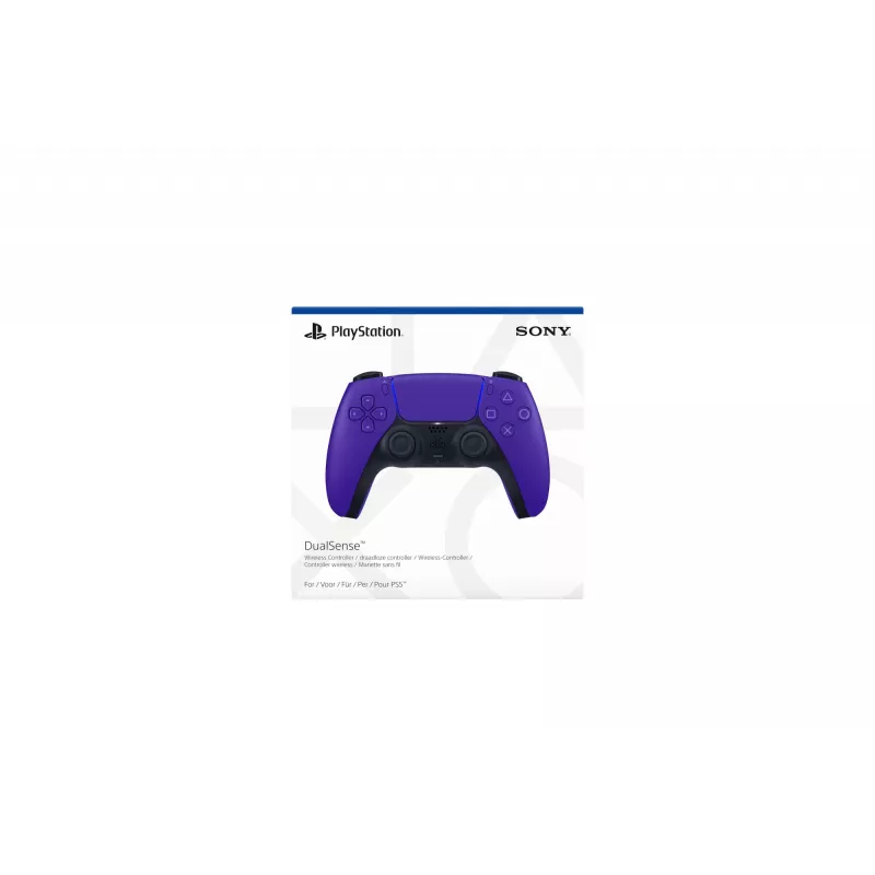 Sony controller wireless DualSense Galactic Purpl V2, gamepad, PlayStation 5, tasto Indietro, tasto Menu, tasto Start, analogico / digitale, vari, cablato e wireless