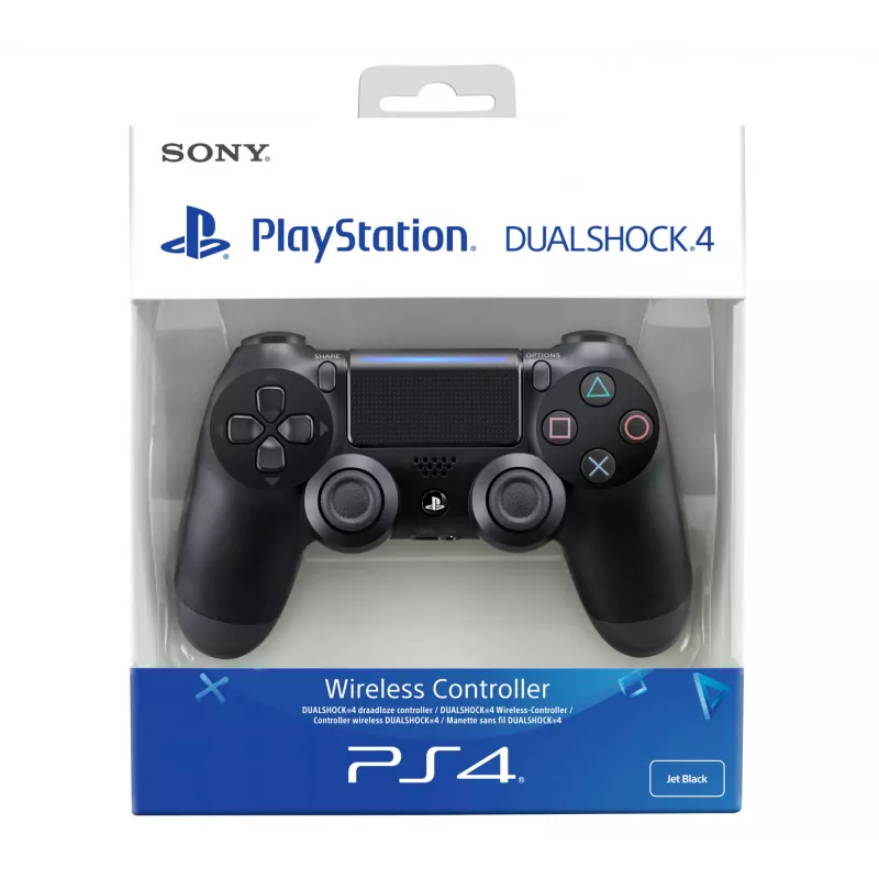 Sony DualShock 4 V2 Jet nero, gamepad, PlayStation 4, D-pad, analogico / digitale, vari, cablato e wireless