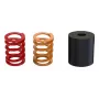 Set accessori pedali MOZA SR-P – set da 3 pezzi, compatibile con pedali MOZA, colori: nero/arancione/rosso