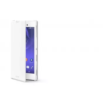 Custodia Folio Sony 1280-1575 cover per cellulare bianca