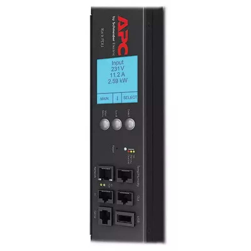 APC Rack PDU 2G, Metered by Outlet con switching, ZeroU, 32A, 230V, (21) C13 & (3) C19