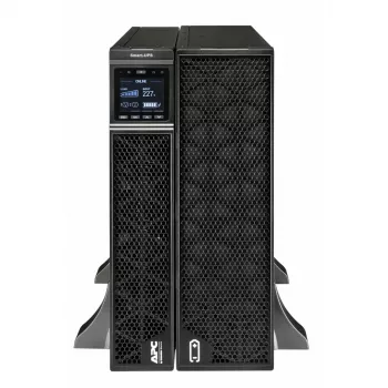APC Smart-UPS On-Line, 8 kVA/8 kW, Rack/Tower, 230 V, uscite 2x IEC C13+1x IEC C19+cablaggio fisso a 3 conduttori (H+N+E), scheda di rete, senza kit guide