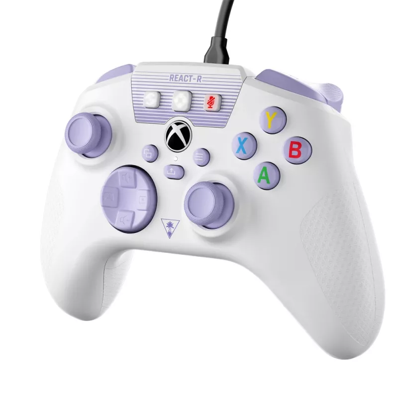 Turtle Beach REACT-R viola, bianco USB gamepad PC, Xbox One, Xbox One S, Xbox One X, Xbox Series S, Xbox Series X