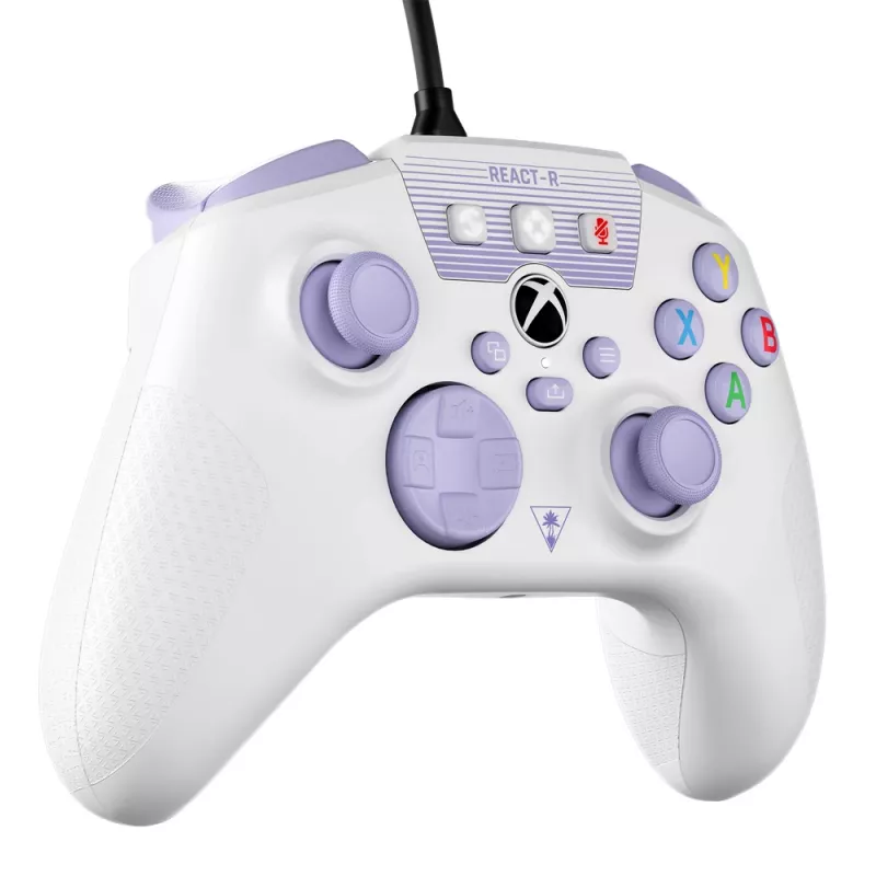 Turtle Beach REACT-R viola, bianco USB gamepad PC, Xbox One, Xbox One S, Xbox One X, Xbox Series S, Xbox Series X