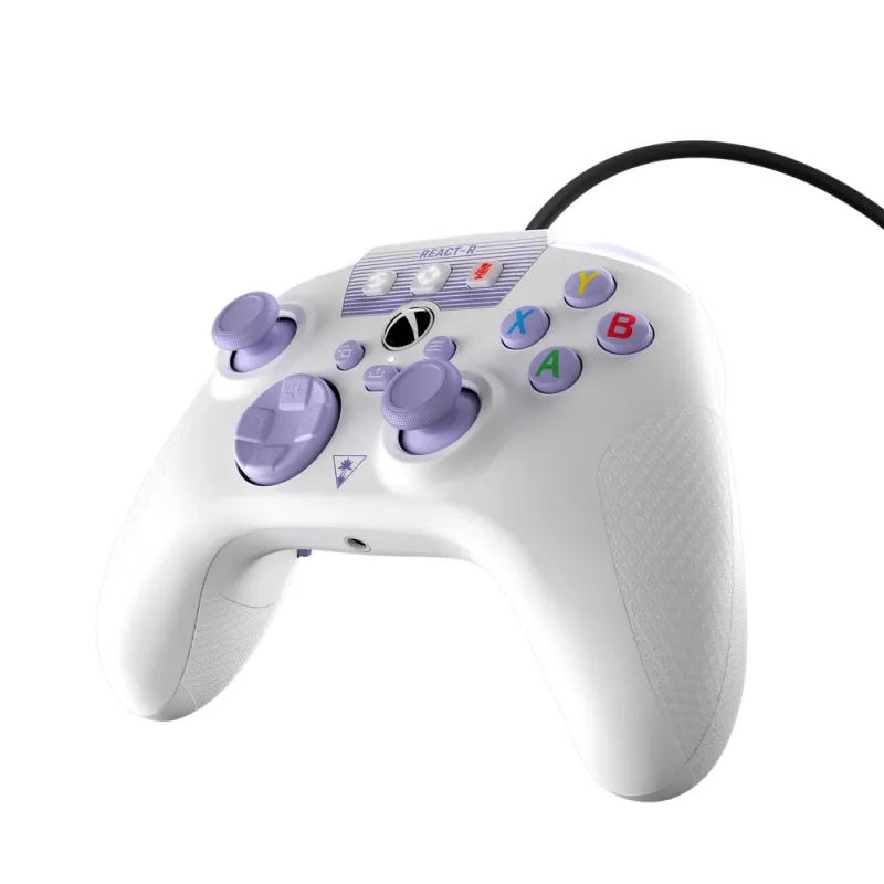 Turtle Beach REACT-R viola, bianco USB gamepad PC, Xbox One, Xbox One S, Xbox One X, Xbox Series S, Xbox Series X